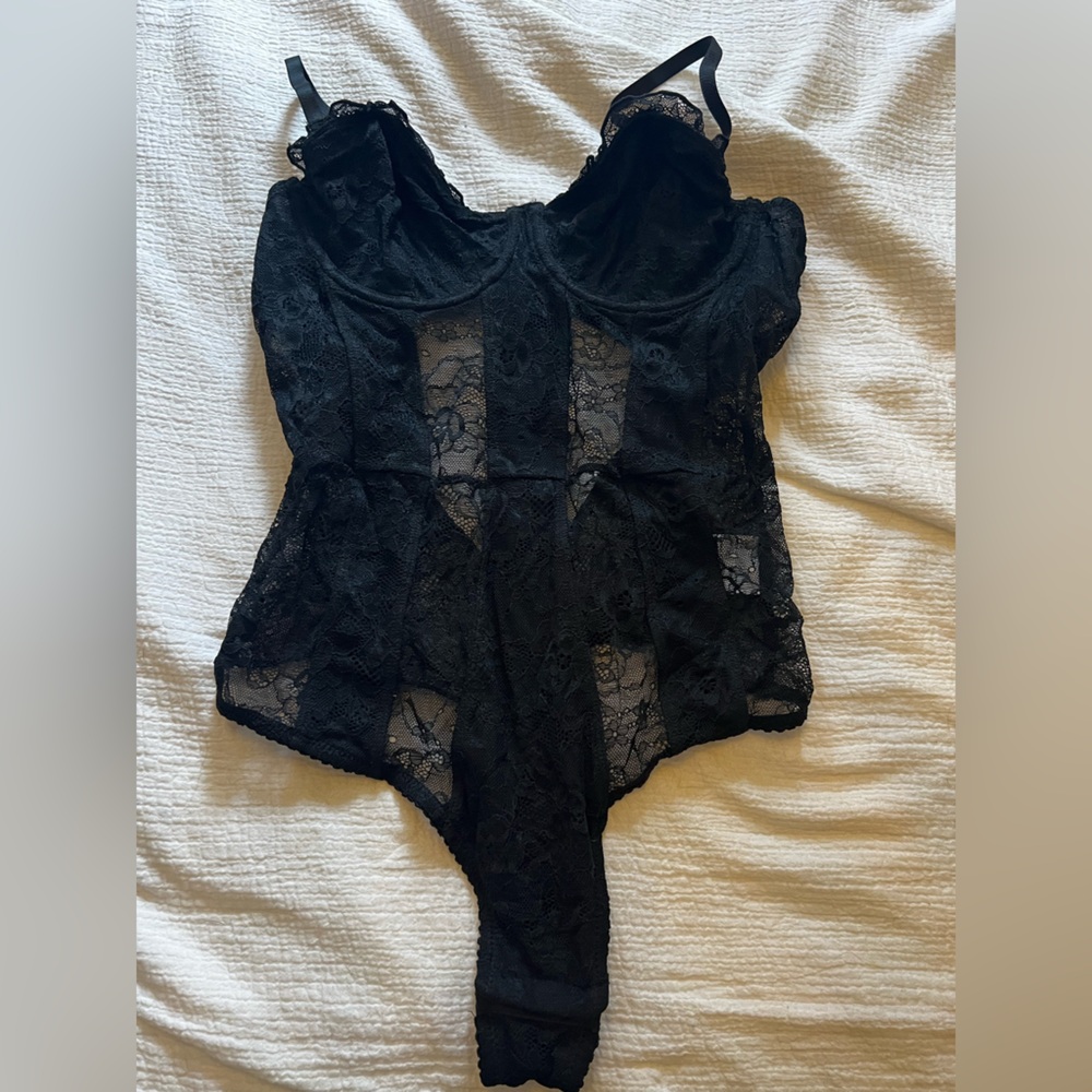 INC Black Lace Intimates